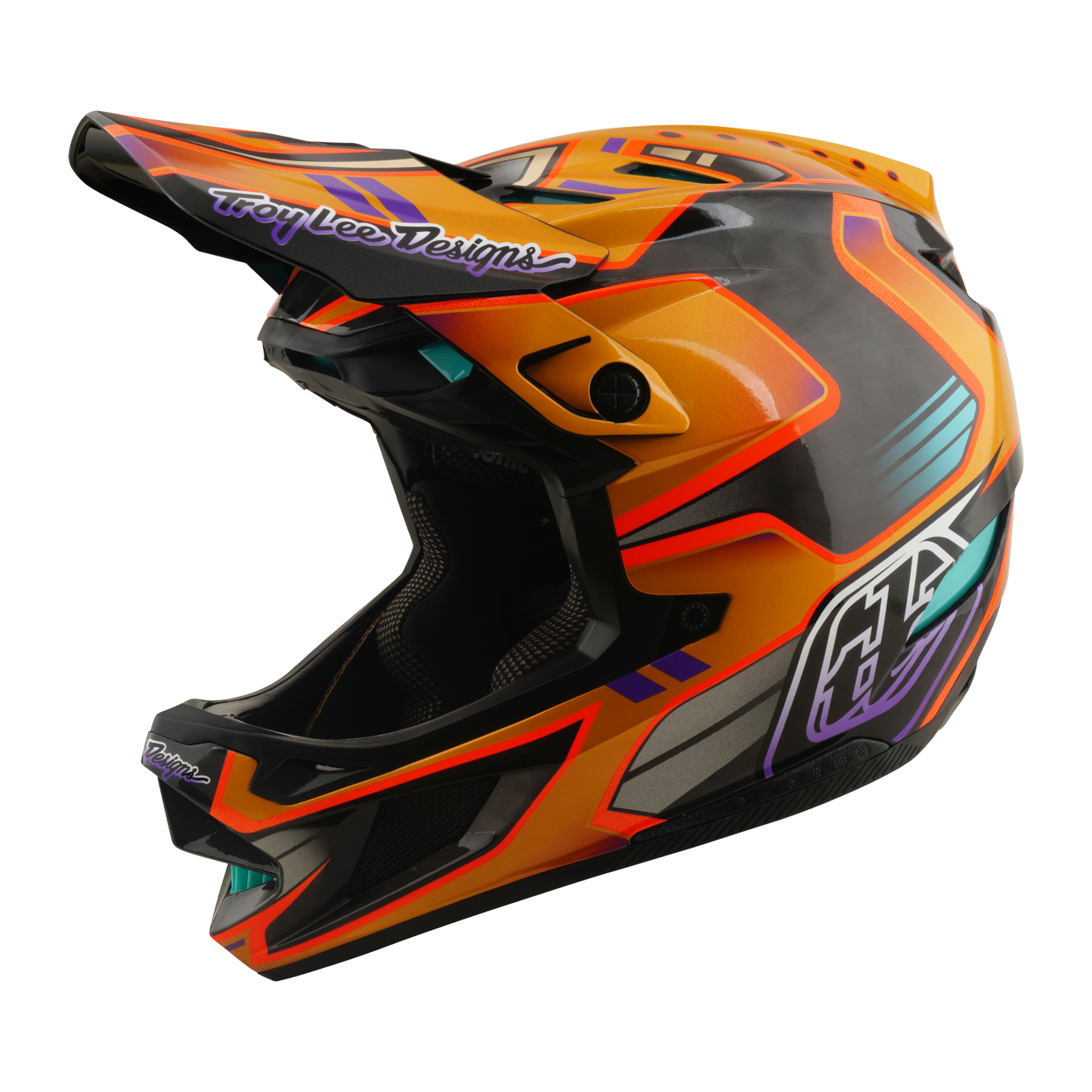Kask MTB TROY LEE DESIGNS D4 CARBON MIPS Crest Gold