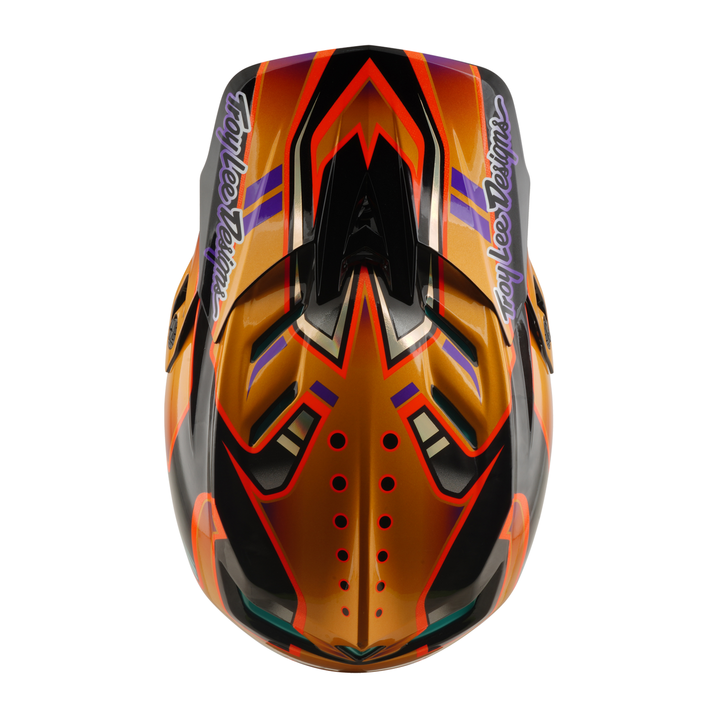 Kask MTB TROY LEE DESIGNS D4 CARBON MIPS Crest Gold