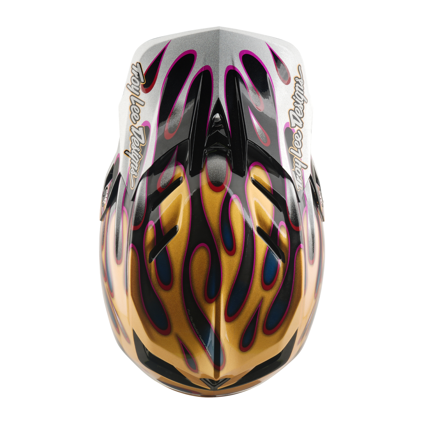 Kask MTB TROY LEE DESIGNS D4 CARBON MIPS Overspray złoty/czarny