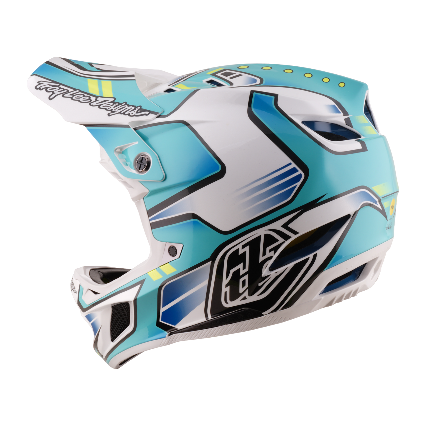 Kask MTB TROY LEE DESIGNS D4 COMPOSITE MIPS CREST REAL Green