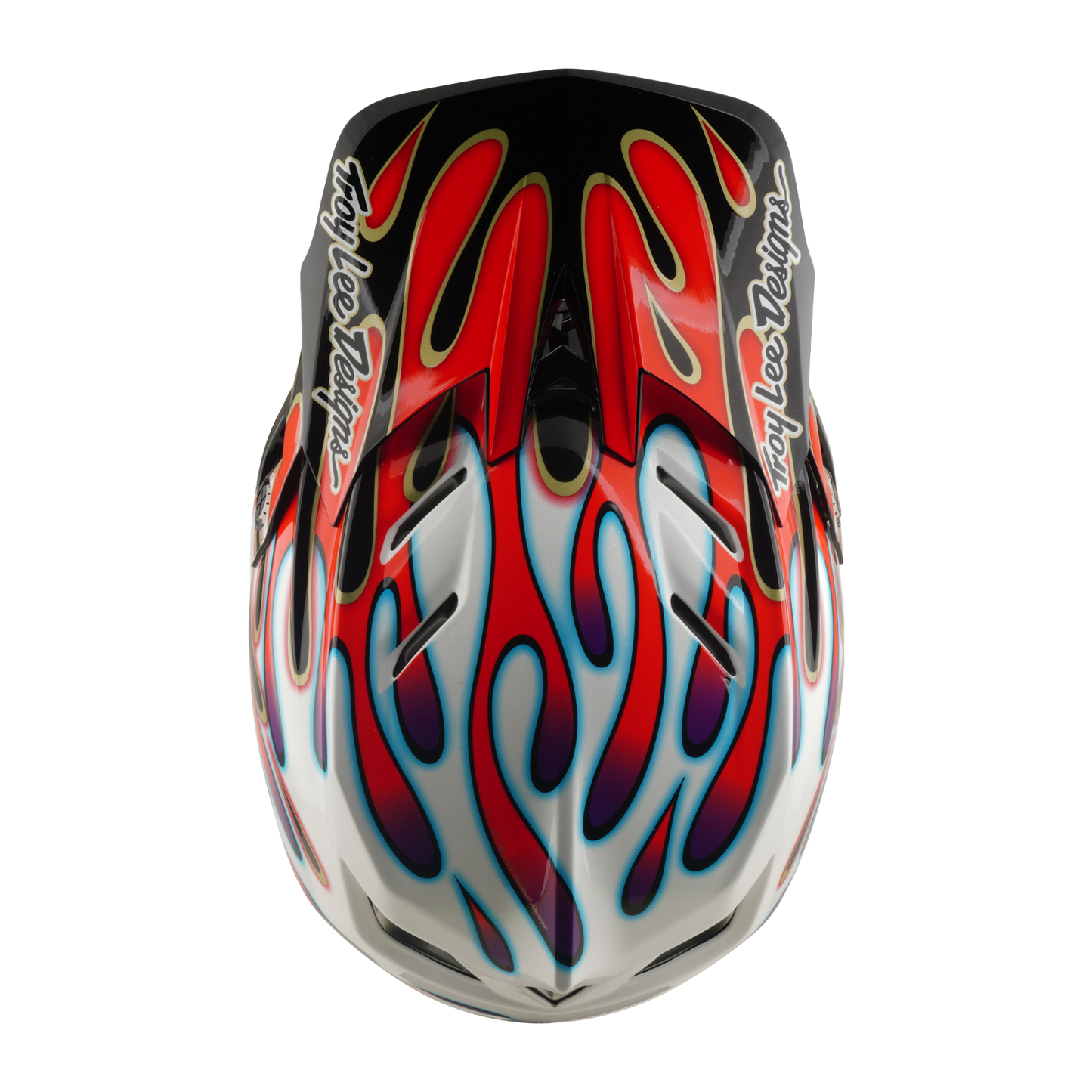 Kask MTB TROY LEE DESIGNS D4 COMPOSITE MIPS OVERSPRAY biały/czerwony