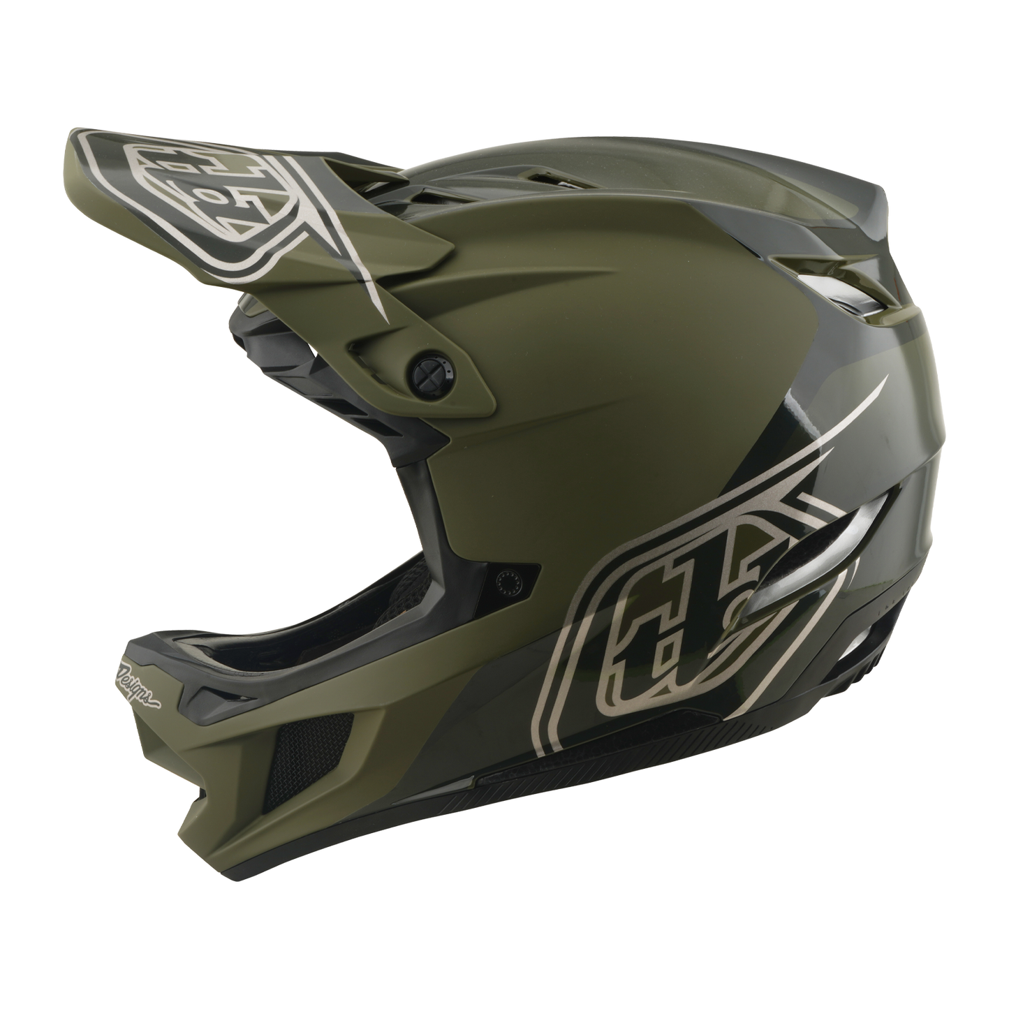 Kask MTB TROY LEE DESIGNS D4 POLYACRYLITE MIPS SHADOW BEETLE Khaki