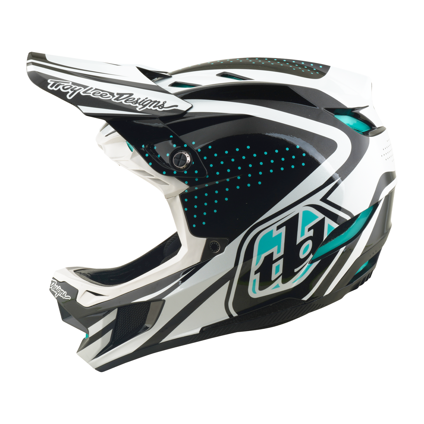 Kask rowerowy TROY LEE DESIGNS D4 POLYACRYLITE MIPS THE LINE Charcoal/White