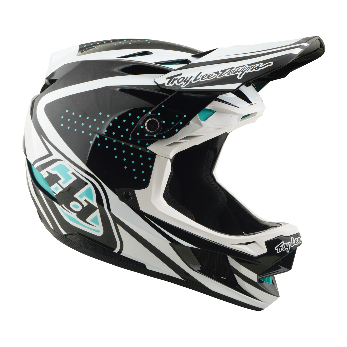 Kask rowerowy TROY LEE DESIGNS D4 POLYACRYLITE MIPS THE LINE Charcoal/White