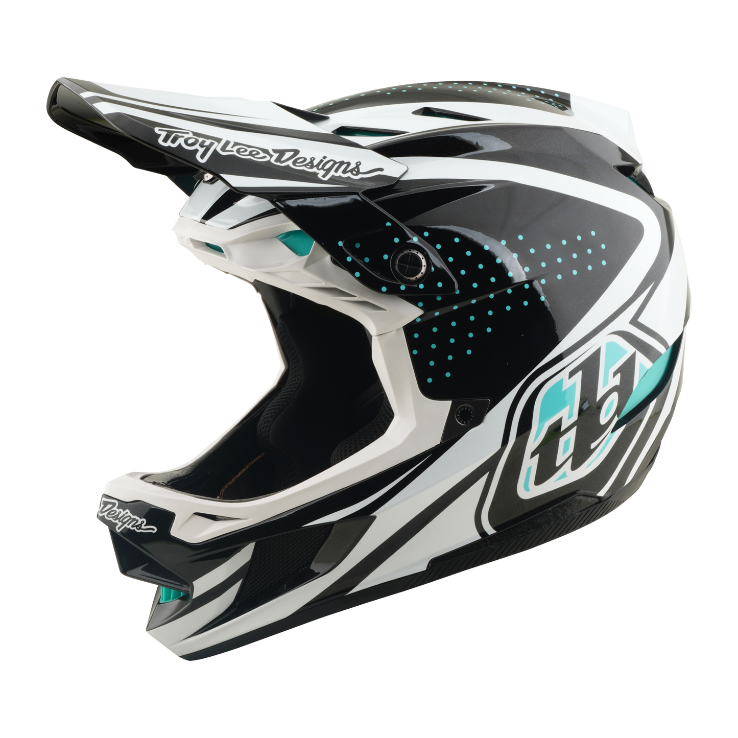 Kask rowerowy TROY LEE DESIGNS D4 POLYACRYLITE MIPS THE LINE Charcoal/White