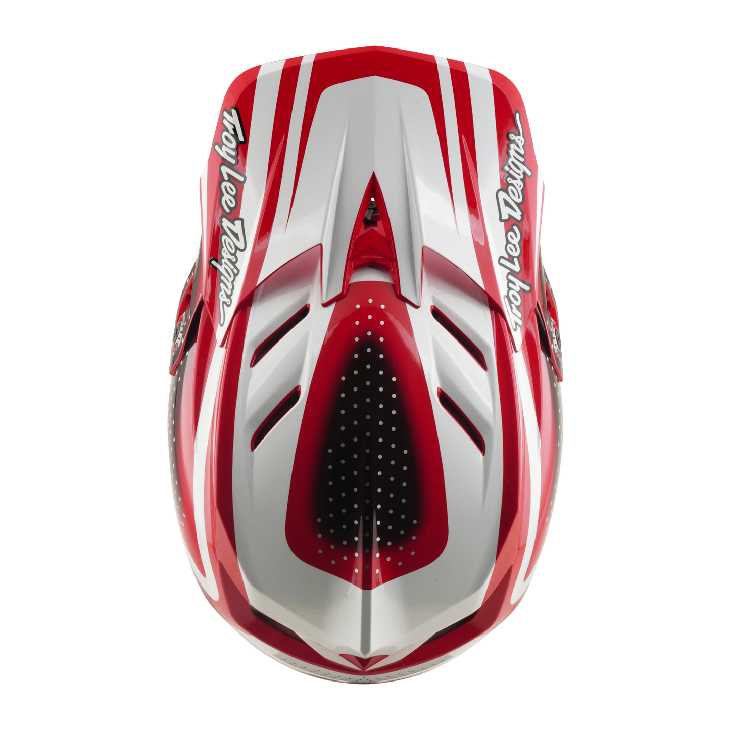 Kask MTB TROY LEE DESIGNS D4 POLYACRYLITE MIPS THE LINE czerwony/biały