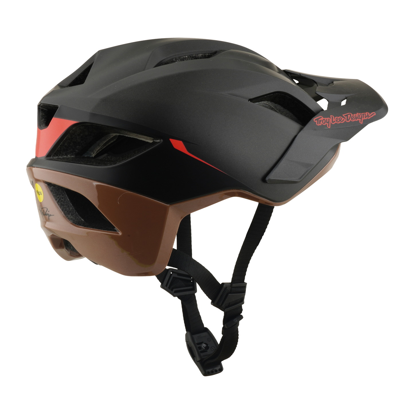 Kask MTB TROY LEE DESIGNS FLOWLINE SE MIPS STACKS czarny/brązowy