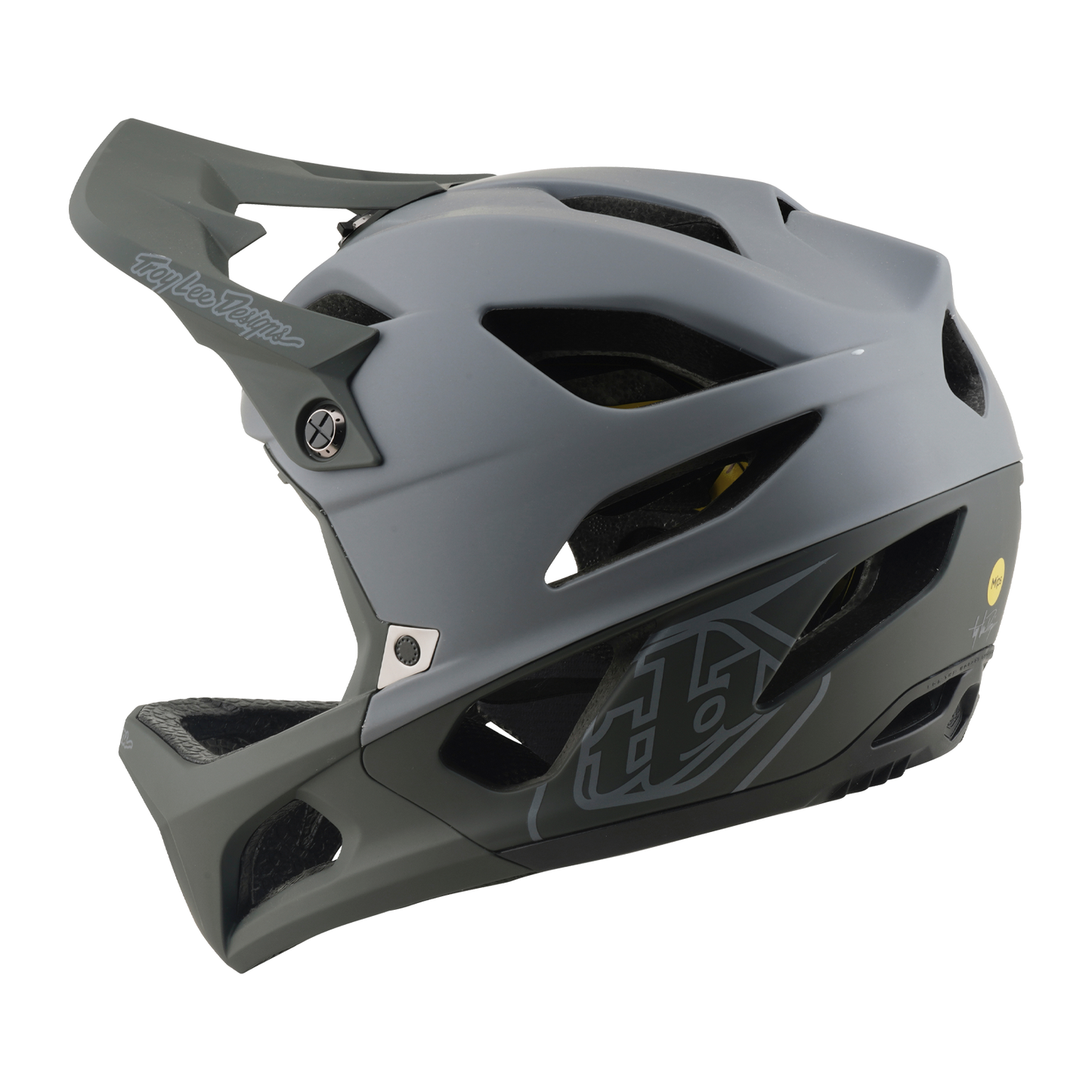 Kask MTB TROY LEE DESIGNS STAGE MIPS DRONE szary