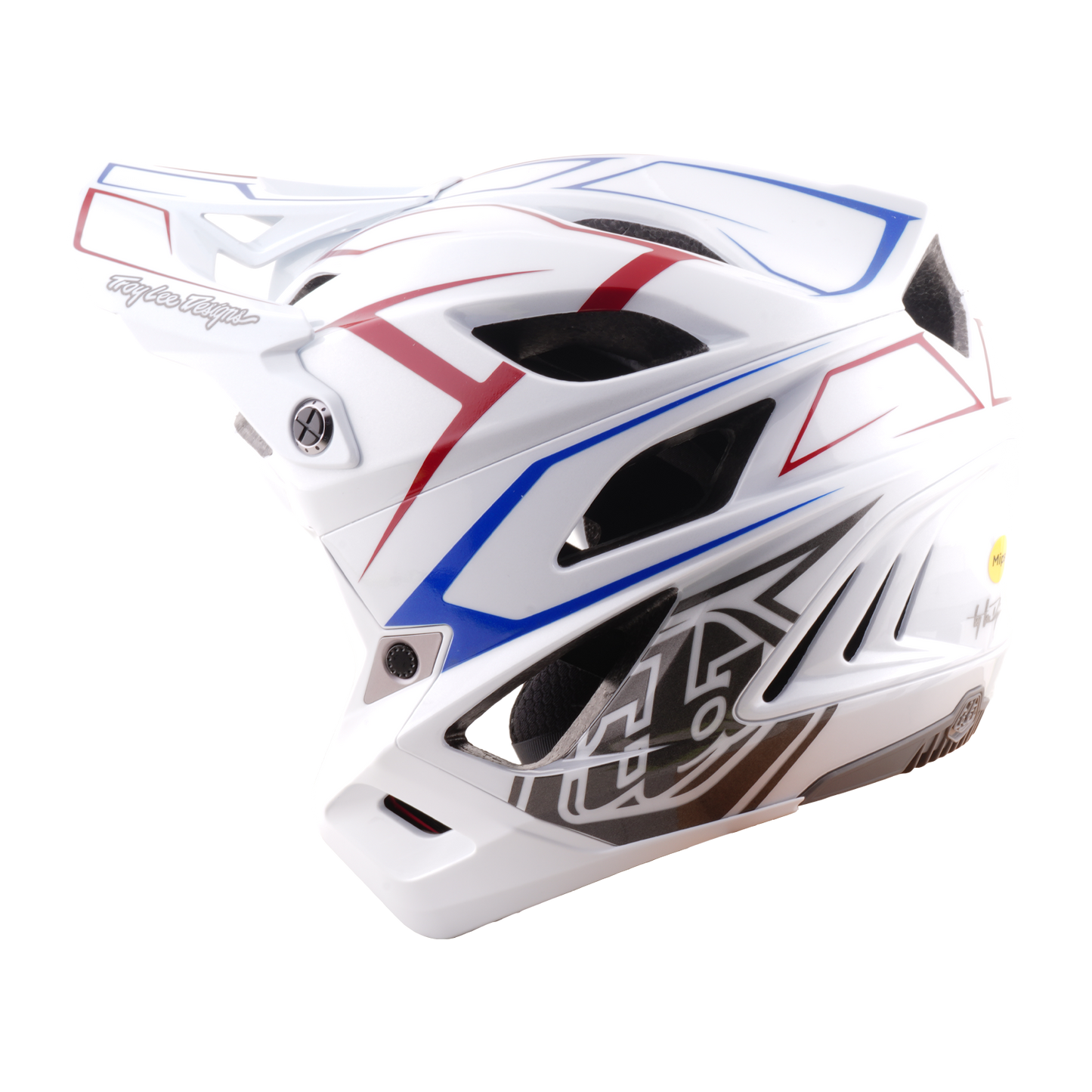 Kask MTB TROY LEE DESIGNS STAGE STUNT PINSTRIPE biały