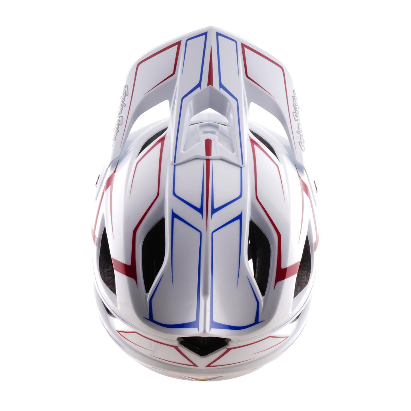 Kask MTB TROY LEE DESIGNS STAGE STUNT PINSTRIPE biały
