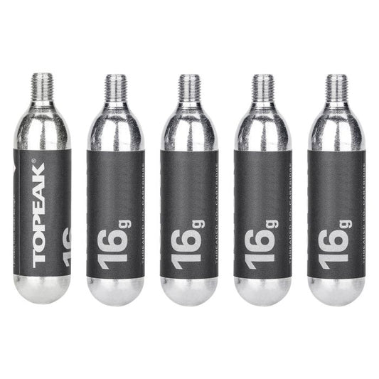 TOPEAK CO2 cartridges Threaded 16g (5 pieces)