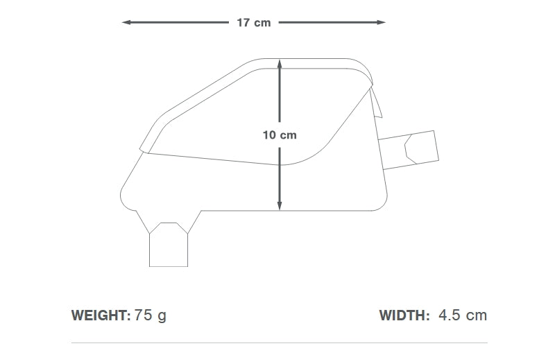 APIDURA RACING TOP TUBE PACK 0,7 L Torba na ramę czarna