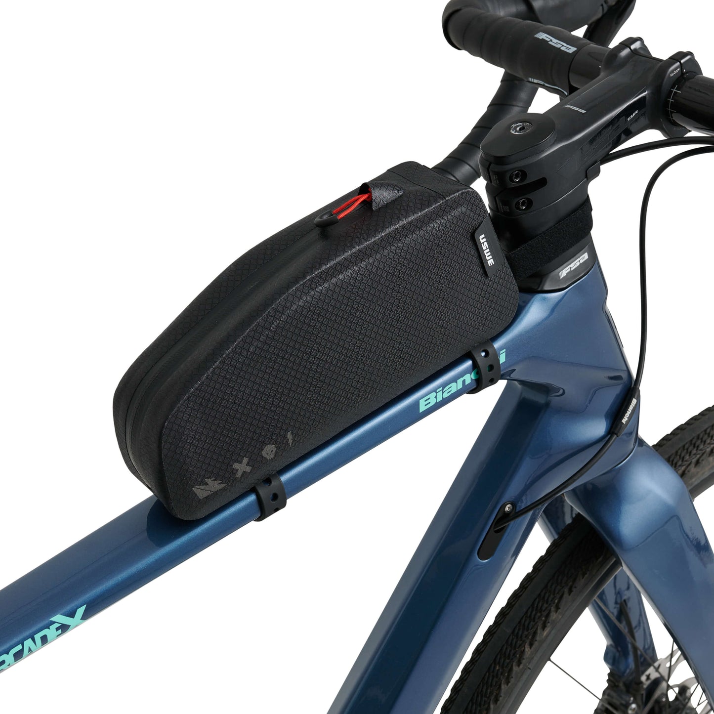 Torba na ramę USWE TOP TUBE ZIPPERED 1,2 l, czarna