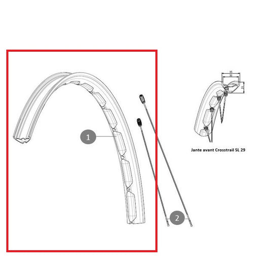 MAVIC CROSSTRAIL SL 29'' rear rim
