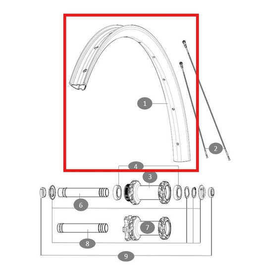MAVIC CROSSTRAIL SL Carbon 29'' front rim