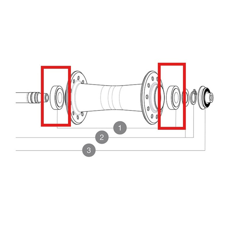 ZESTAW 2 ŁOŻYSK MAVIC 10X22X6 + PODKŁADKA FALISTA + ZACISK