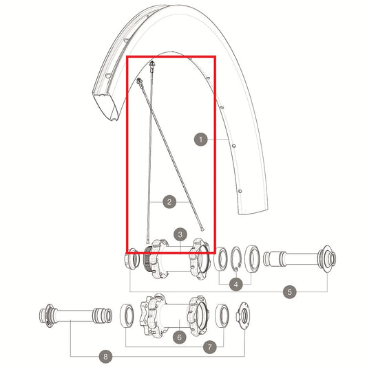 ZESTAW 12 FRT/NDS COMETE PRO CARB SL T/UST D & DS COSMIC PRO CARB SL UST D BTD AER STAINL.SPK 253 + ALU NIPP.WASH