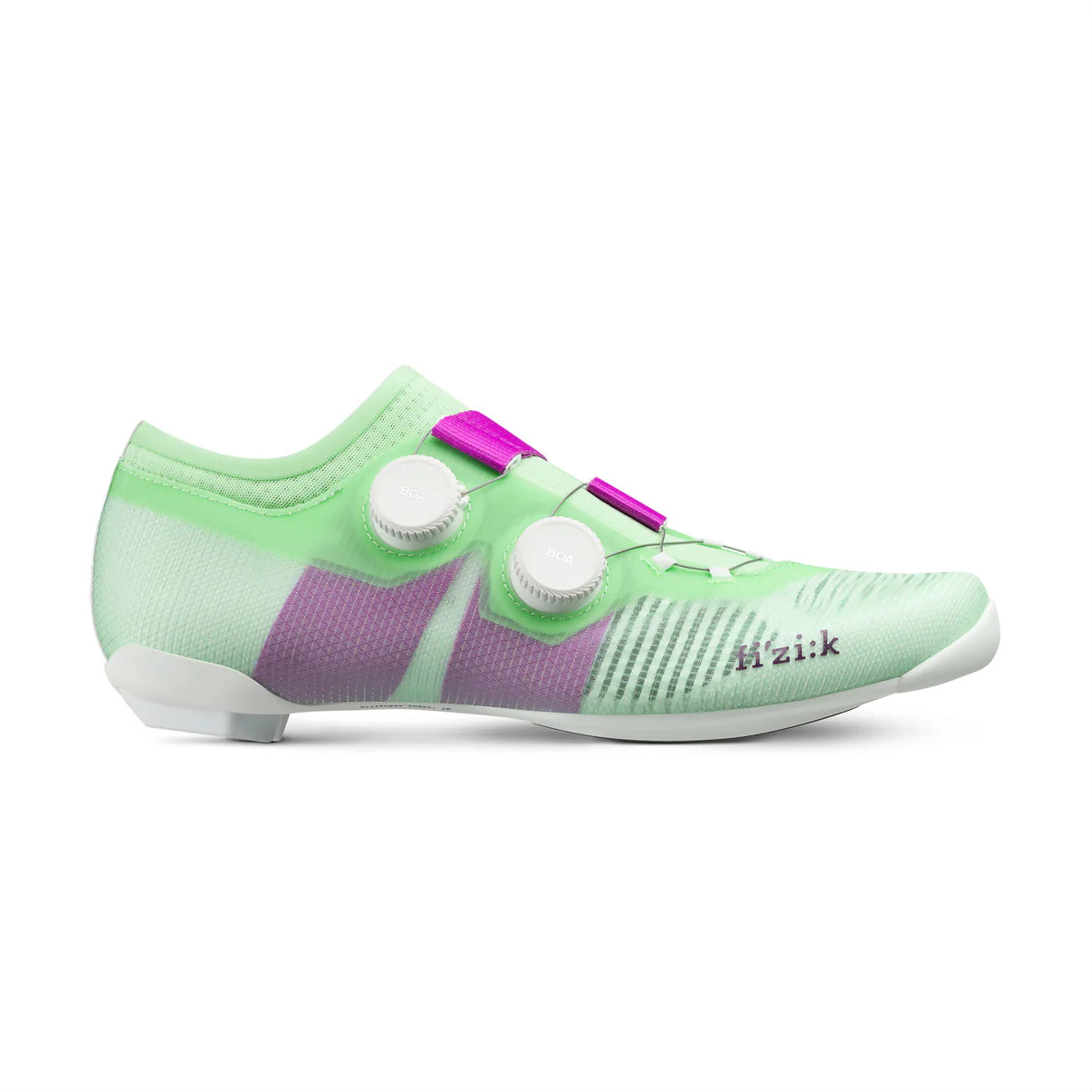 Buty szosowe FIZIK VENTO VEGA CARBON zielono-fioletowe