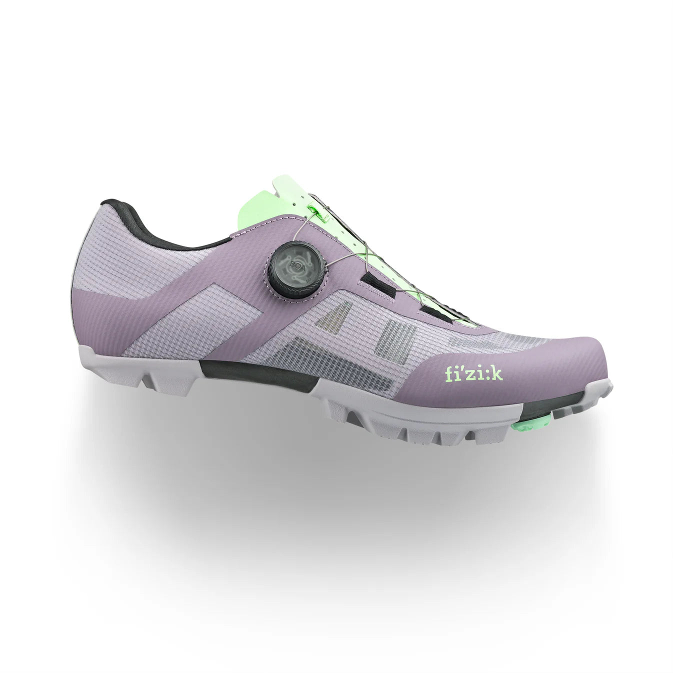 Buty do kolarstwa górskiego XC/gravel FIZIK VENTO PROXY WIDE, kolor lawendowy/zielony