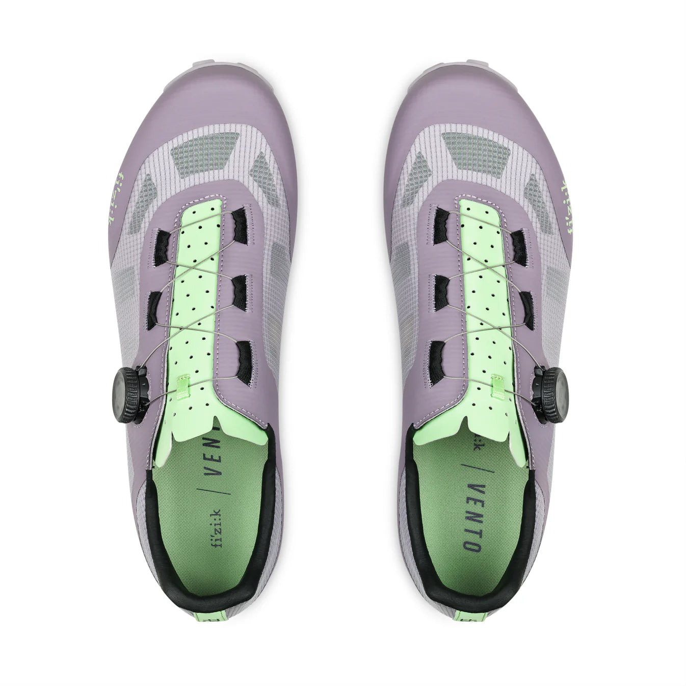 Buty do kolarstwa górskiego XC/gravel FIZIK VENTO PROXY WIDE, kolor lawendowy/zielony