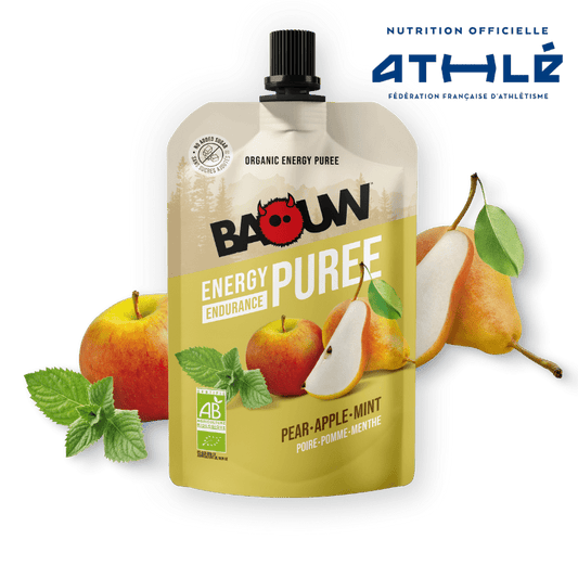 BAOUW Organic Recipe Fruit Energy Puree Pear/Apple/Mint (90g)