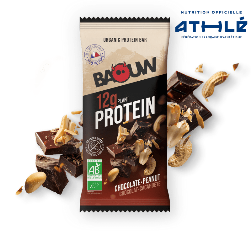 Baton proteinowy BAOUW ORGANIC EXTRA Chocolate/Marshmallow (50g)