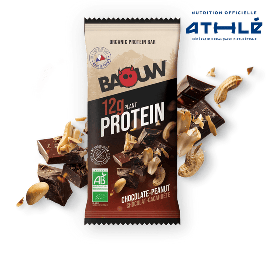 Baton proteinowy BAOUW ORGANIC EXTRA Chocolate/Marshmallow (50g)