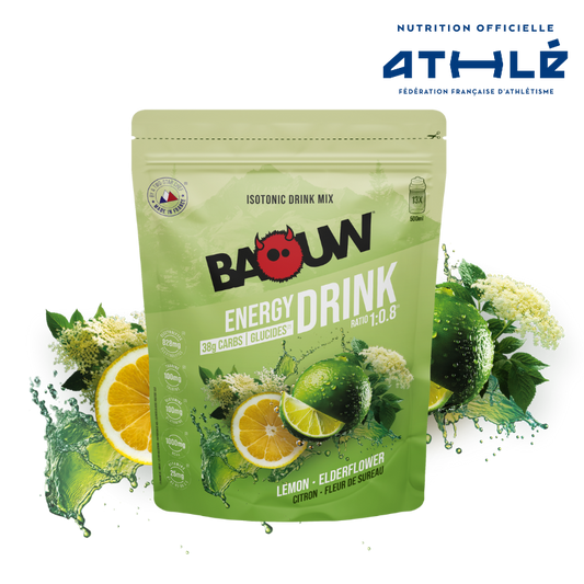 BAOUW ISOTONIC Energy Drink (585g) Cytryna, kwiat czarnego bzu