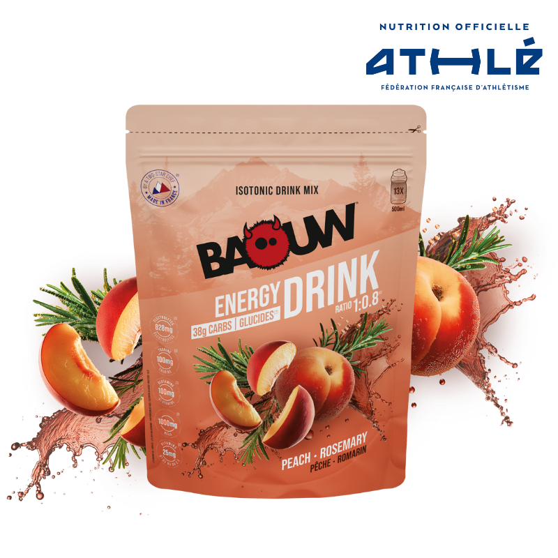 BAOUW ISOTONIC Energy Drink (585g) Rozmaryn brzoskwiniowy