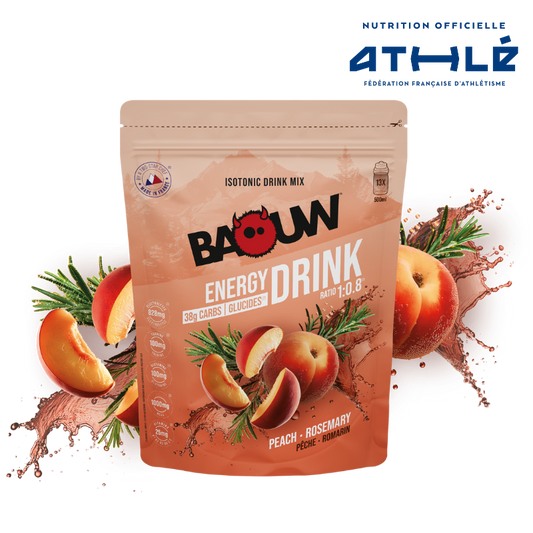 BAOUW ISOTONIC Energy Drink (585g) Rozmaryn brzoskwiniowy
