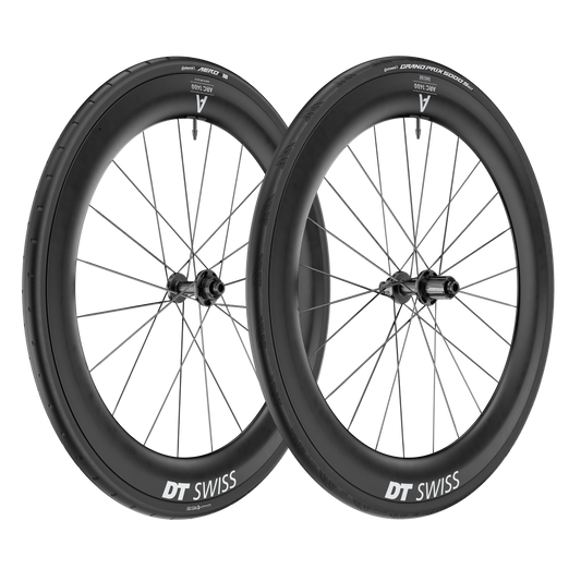 Para kół DT SWISS ARC 1100 DICUT WTS 65 przystosowanych do jazdy bezdętkowej (centralna blokada)