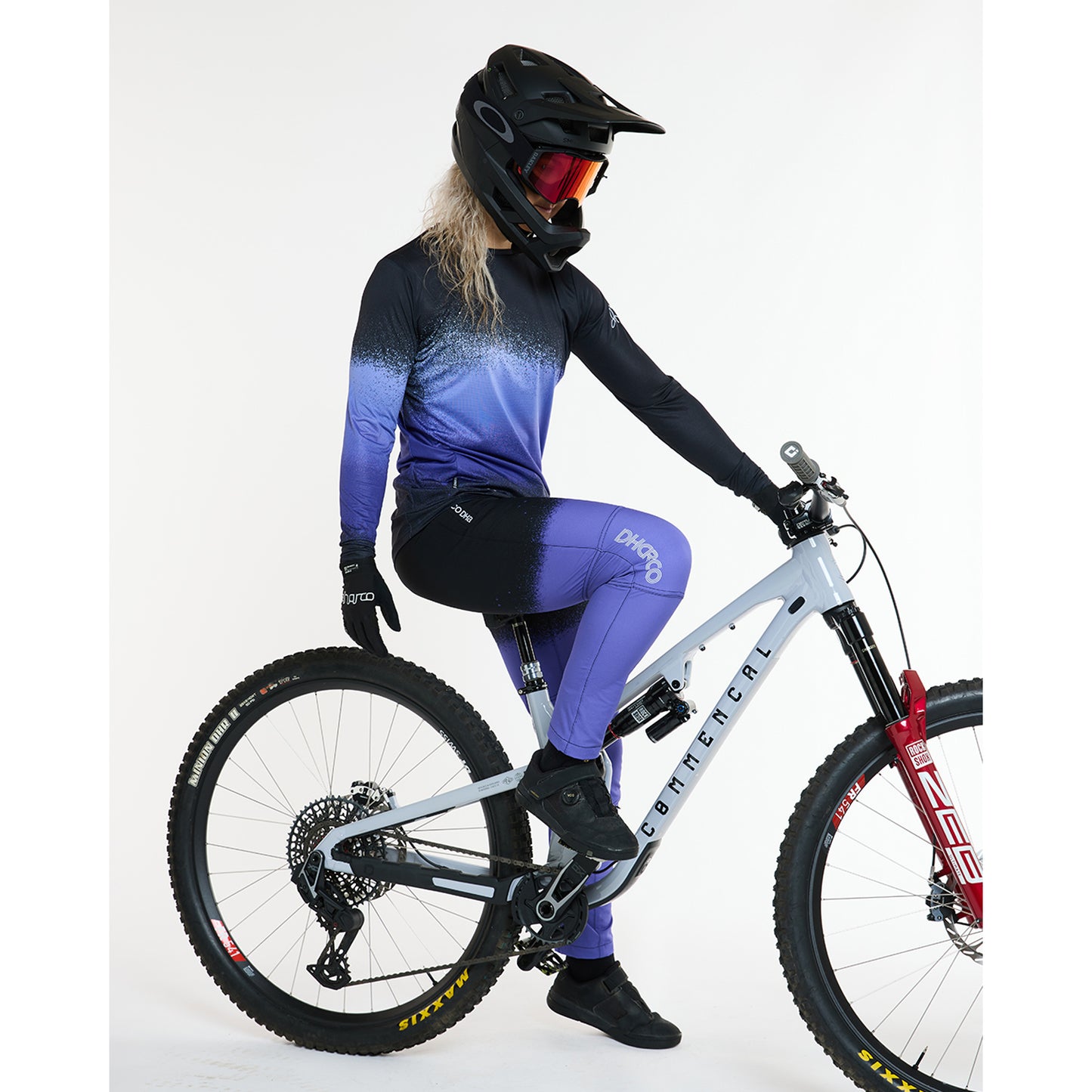 DHARCO RACE ULTRA VIOLET Women's Long Sleeve Jersey Black/Purple
