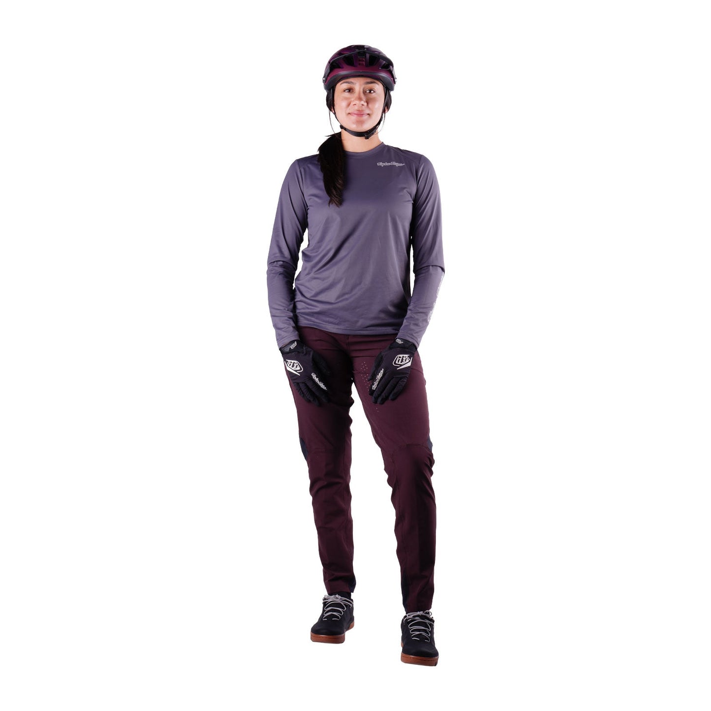 Damskie spodnie TROY LEE DESIGNS LILIUM PRO MONO Bordeaux