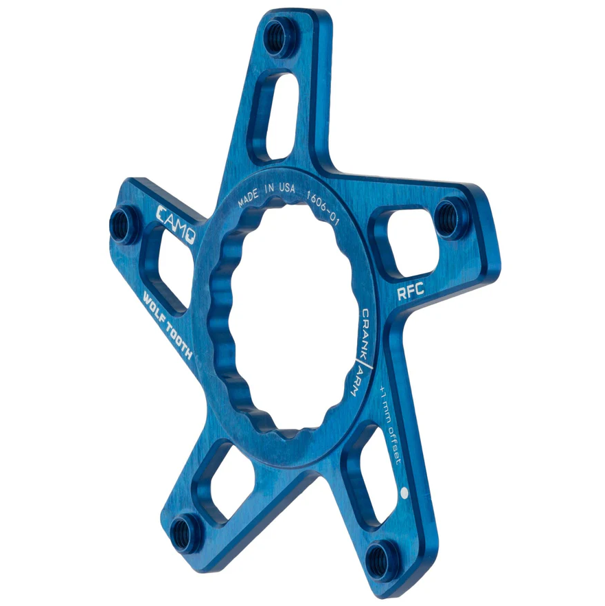 Gwiazda mechanizmu korbowego WOLF TOOTH CAMO P3 Raceface Cinch Direct Mount Offset 3mm Blue