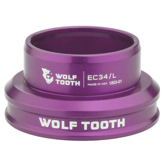Niska miska do zewnętrznego zestawu sterowego WOLF TOOTH PREMIUM 1"1/8 EC34, fioletowa