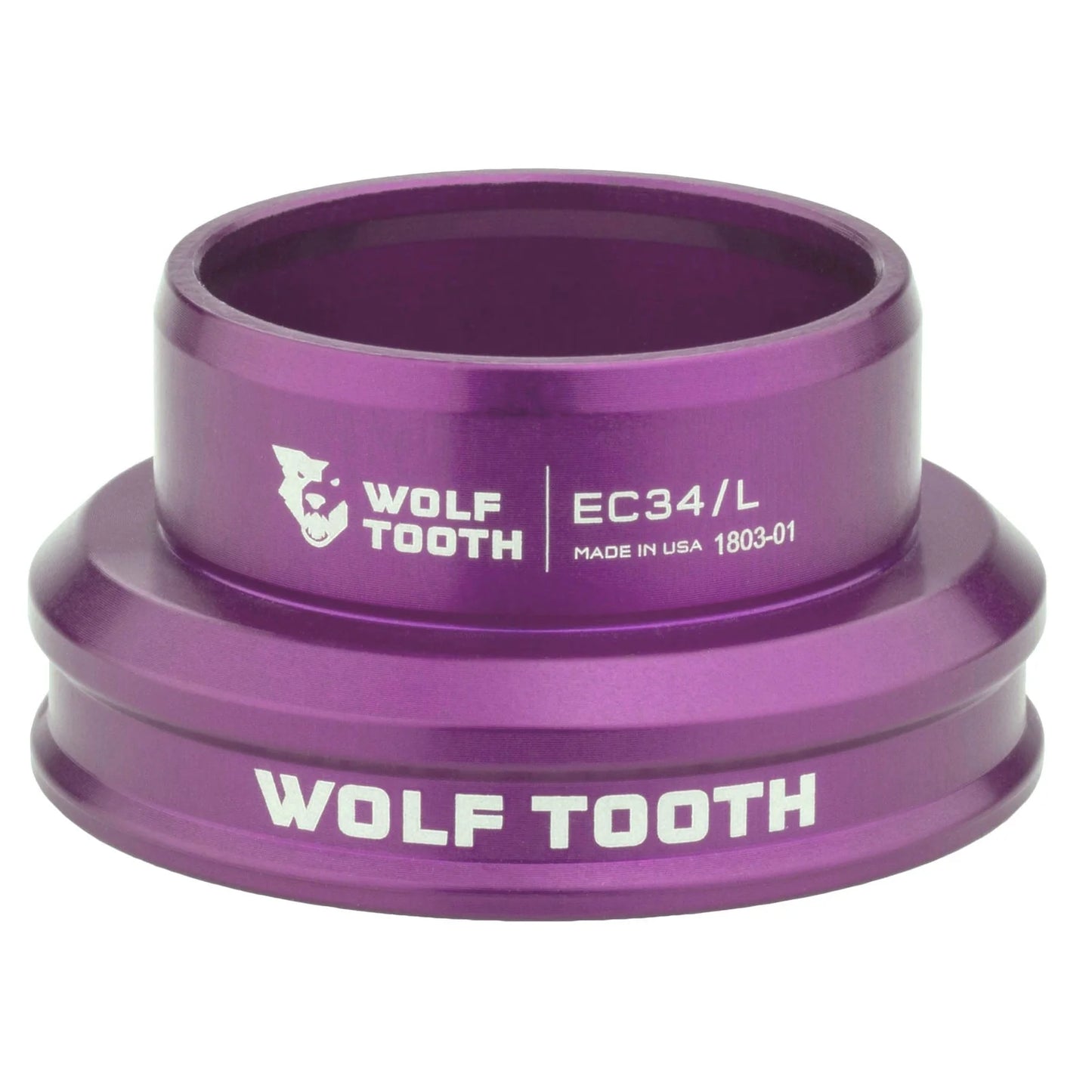 Low-Profile Cup for WOLF TOOTH PERFORMANCE 1"1/8 EC34 External Headset, Purple