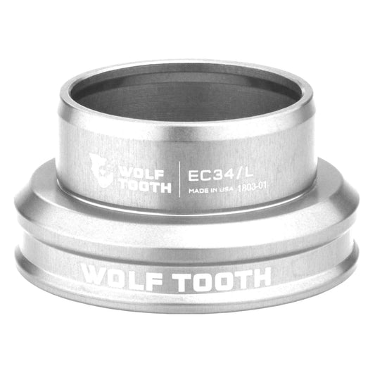 Niska miska do zewnętrznego zestawu sterowego WOLF TOOTH PERFORMANCE 1"1/8 EC34, srebrna