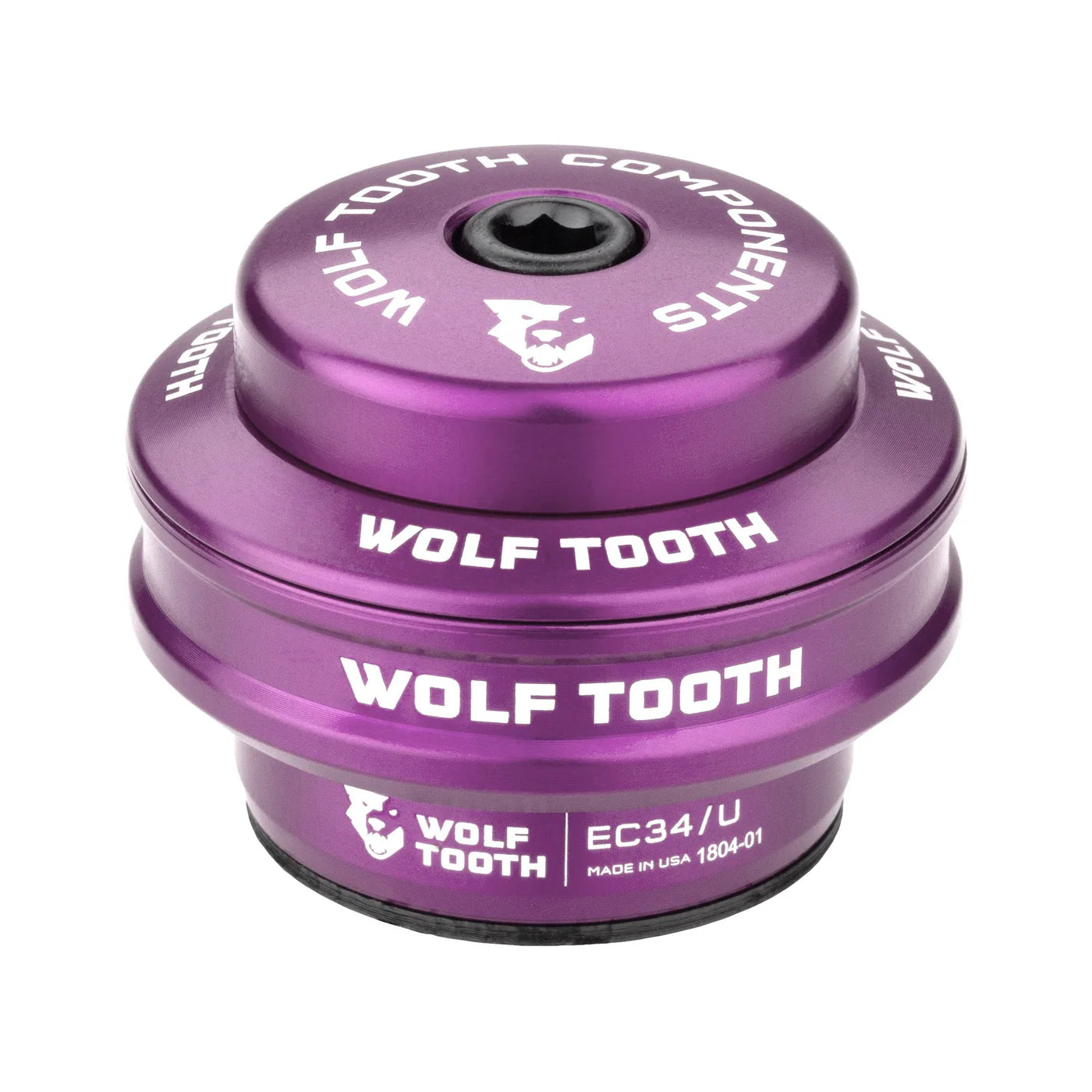 Tall Cup for WOLF TOOTH PERFORMANCE 1"1/8 EC34 External Headset, 16 mm Stack, Purple