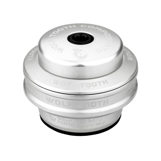 Wysoka miska do zewnętrznego zestawu sterowego WOLF TOOTH PERFORMANCE 1"1/8 EC34, stack 16 mm, srebrna