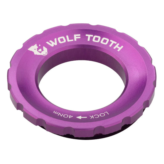 Zewnętrzna nakrętka Centerlock WOLF TOOTH, fioletowa