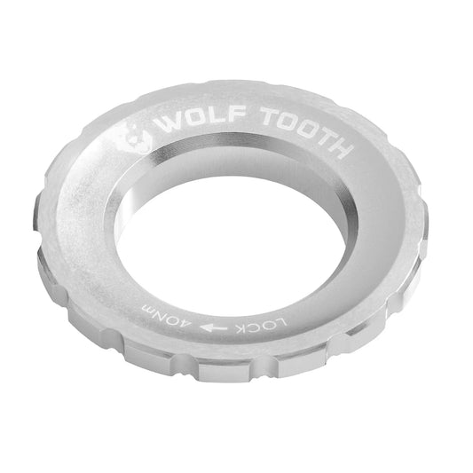 Zewnętrzna nakrętka Centerlock WOLF TOOTH, srebrna