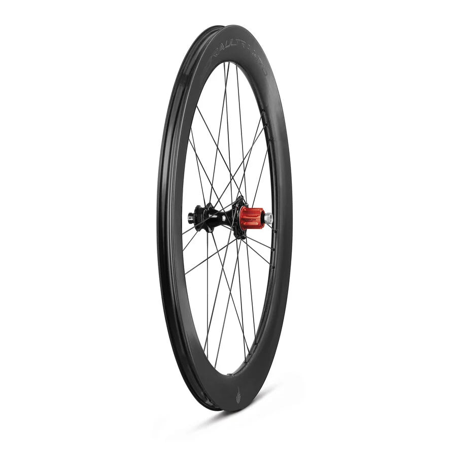 Para chromowanych kół CAMPAGNOLO BORA ULTRA WTO 60 C23 DISC przystosowanych do montażu bezdętkowego (Center Lock)