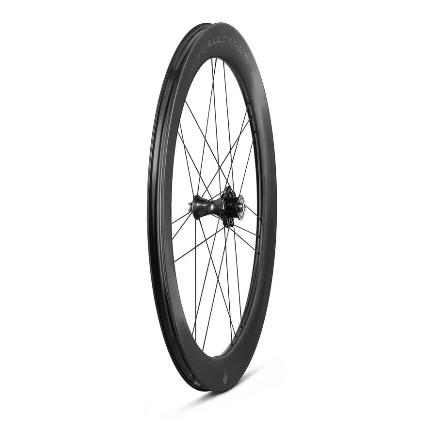 Para chromowanych kół CAMPAGNOLO BORA ULTRA WTO 60 C23 DISC przystosowanych do montażu bezdętkowego (Center Lock)
