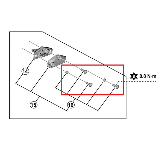 Zestaw śrub pokrywy SHIMANO do dźwigni ST-R9120