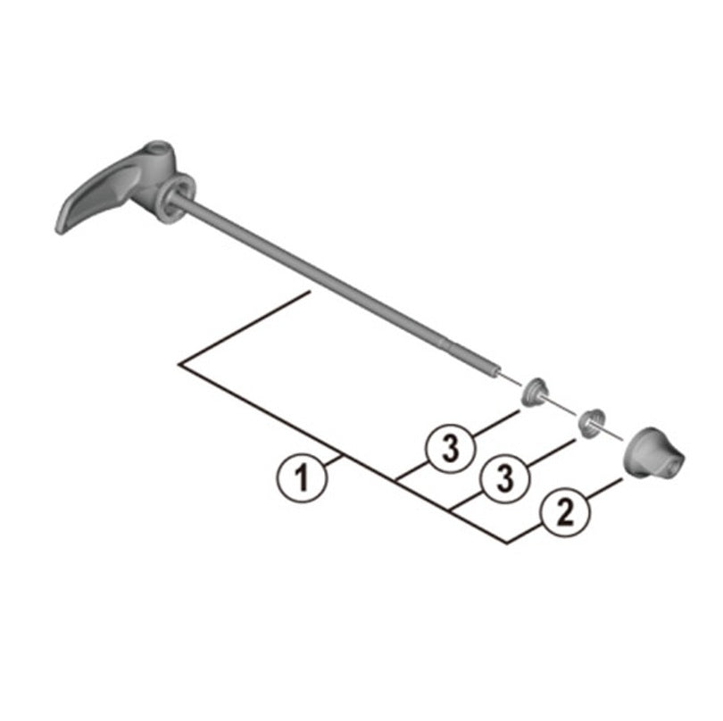 Blokada tylnego koła SHIMANO 163 mm WH-R9200-C50