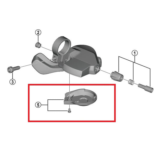 Bottom cover for SHIMANO CUES SL-U4000 Speed Control Left