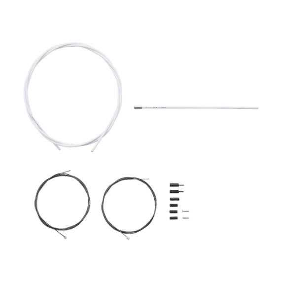 Zestaw linki przerzutki i obudowy SHIMANO OT-SP41 Optislick White