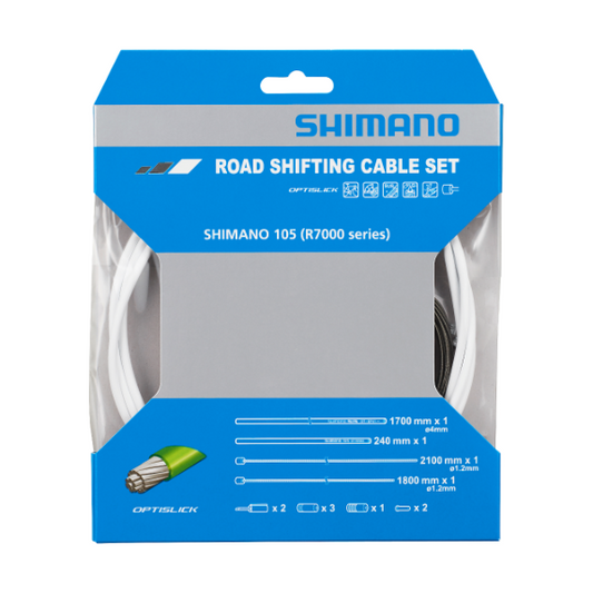 Zestaw linki przerzutki i obudowy SHIMANO OT-SP41 Optislick White
