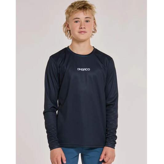 DHARCO GRAVITY THE DARKNESS Junior Jersey z długim rękawem czarny