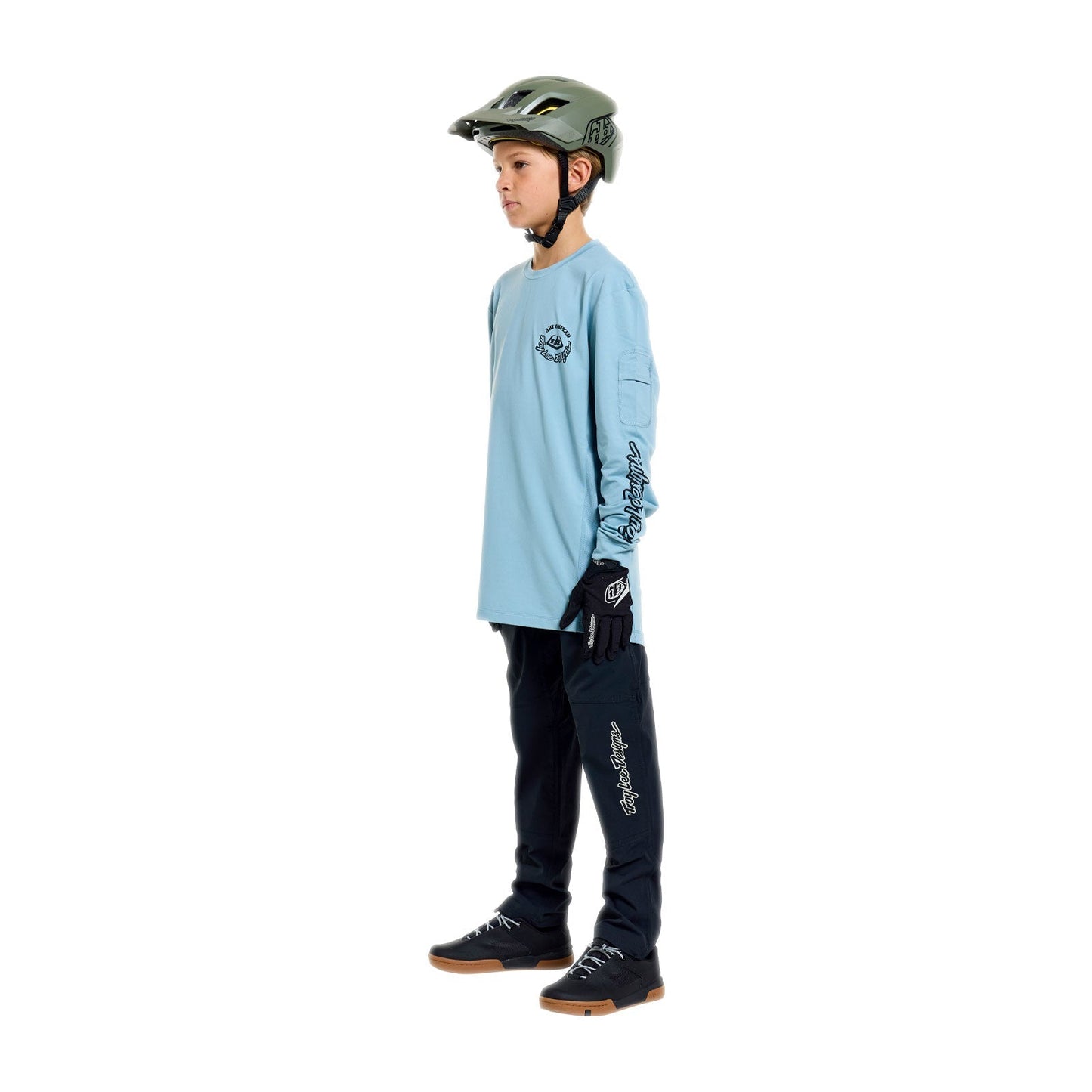 TROY LEE DESIGNS RUCKUS RIDE CARBS Junior Long Sleeve Jersey Blue